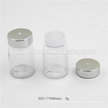 Small clear cosmetic container 8g with sifter